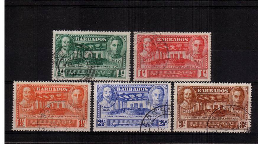 Tercentenary of General Assembly<br/>
A superb fine used set of five.<br><b>QLQ</b>