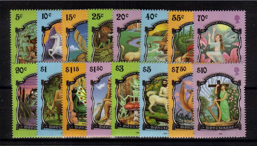 Mythical Creatures<br/>
A superb unmounted mint set of sixteen.