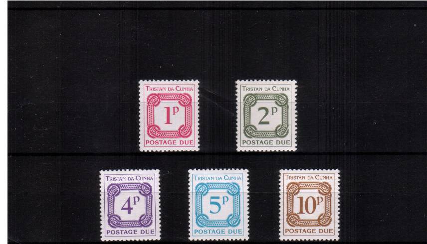 Complete POSTAGE DUE set of five superb unmounted mint.