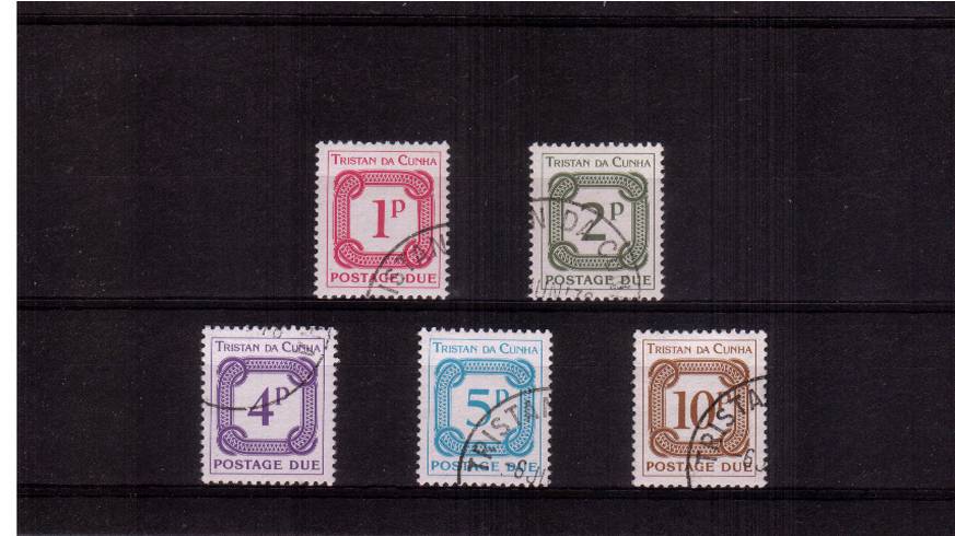 Complete POSTAGE DUE set of five<br/>
Superb fine used.