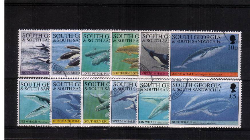 ''Whales'' set of twelve superb fine used.
<br/><b>QMQ,</b>