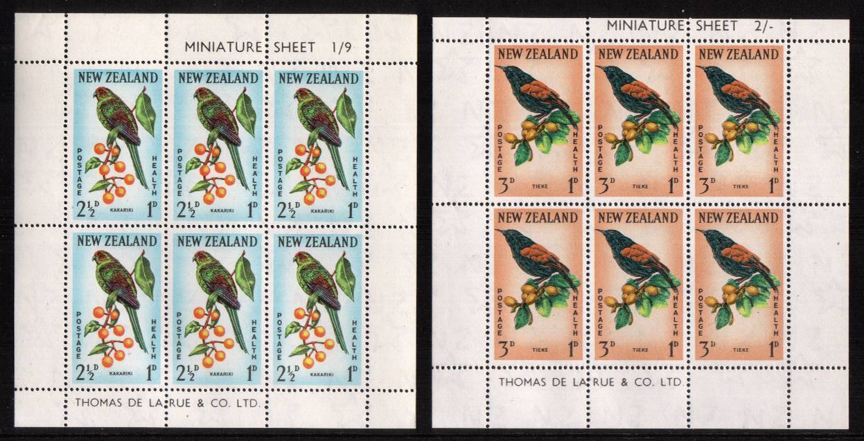 Health pair of sheets - Birds - superb unmounted mint.<br/><b>QSQ</b>