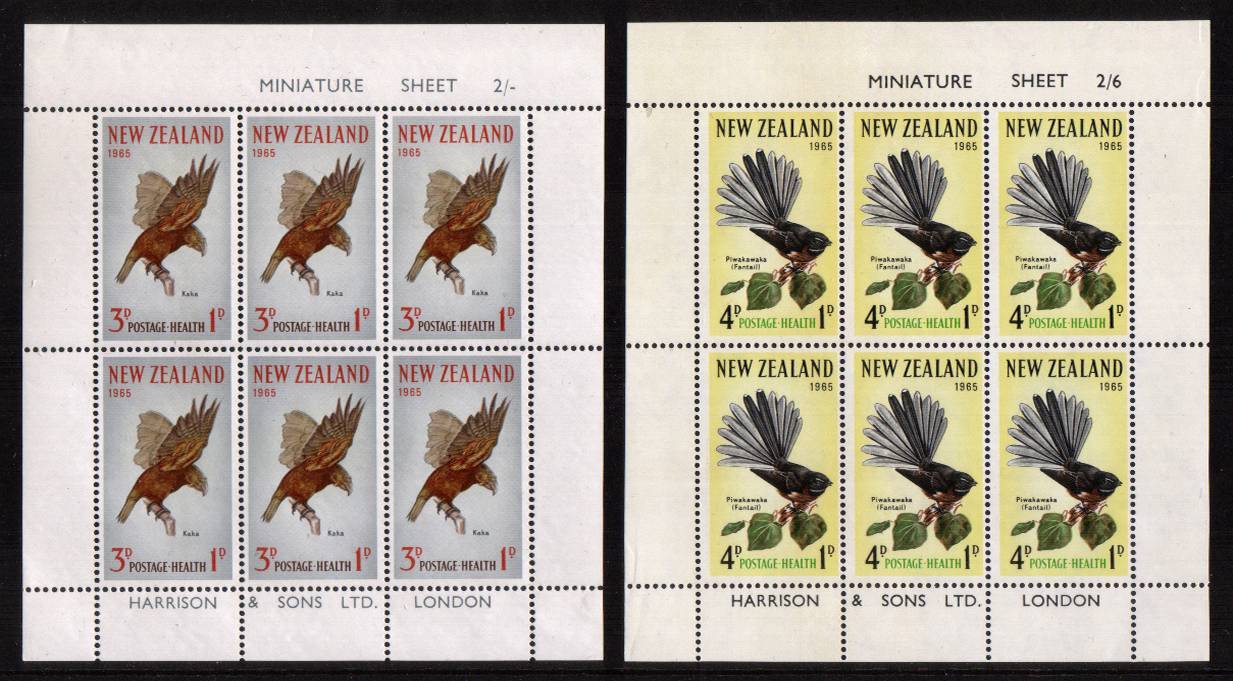 Health pair of sheets - Birds superb unmounted mint <br/><b>QSQ</b>