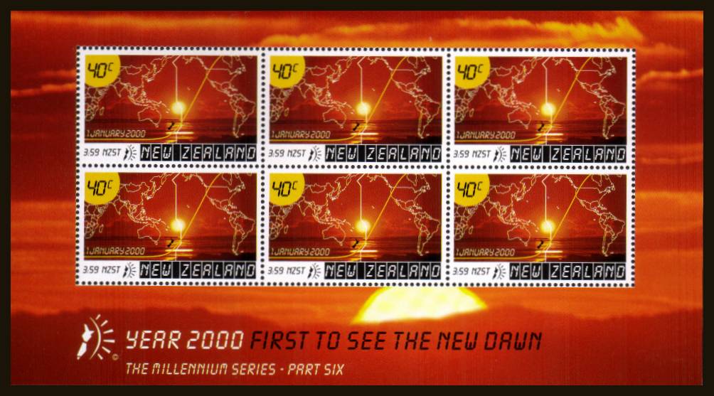 Millennium Series - 6th Issue<br/>
The footnote listed by GIBBONS limited edition minisheet from the collection costing NZ$129.
<br/><b>QSQ</b>