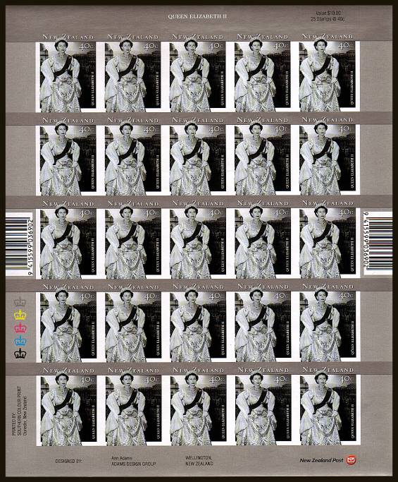 Queen Elizabeth II's 75th Birthday<br/>
A complete IMPERFORATE sheet of the 40c value superb unmounted mint.
<br/><b>QSQ</b>