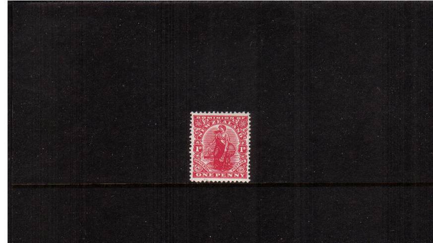1d Deep Carmine<br/>
Cowan Thick, Opaque, Chalk Surfaced Paper with White Gum<br/>
A lovely superb unmounted mint single showing WATERMARK REVERSED



<br/><b>QSQ</b>