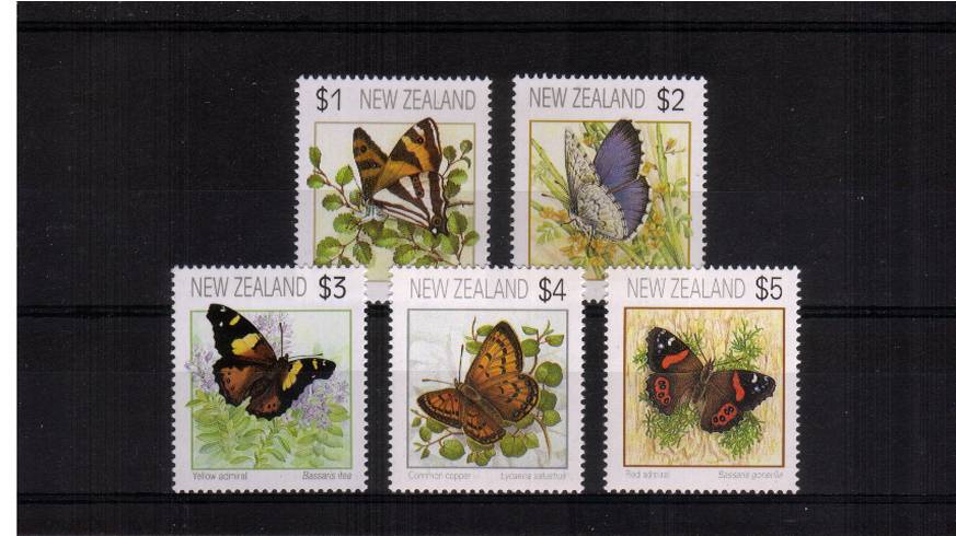 The Butterflies complete set of five<br/>
Perforation 14½<br/>
Superb unmounted mint
<br/><b>QSQ</b>