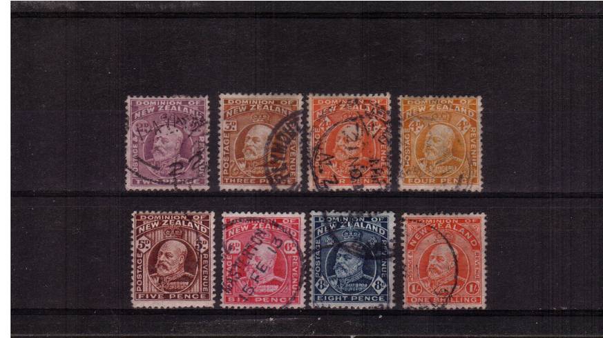 A good fine used set of eight each with a CDS cancel.
<br/><b>QSQ</b>