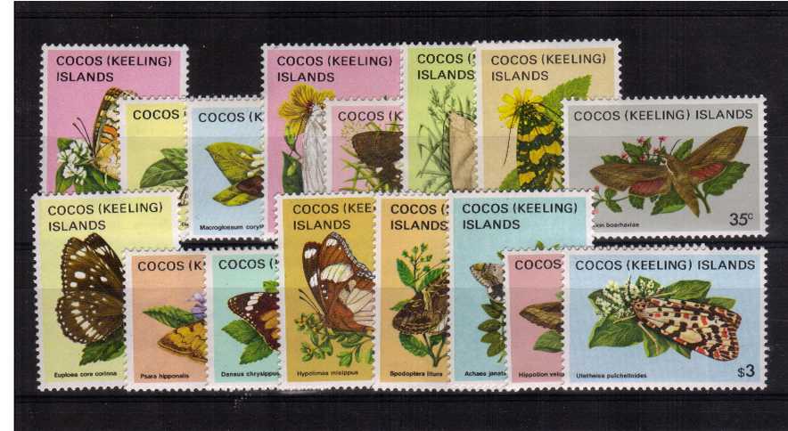 ''Butterflies'' A superb unmounted mint set of sixteen.