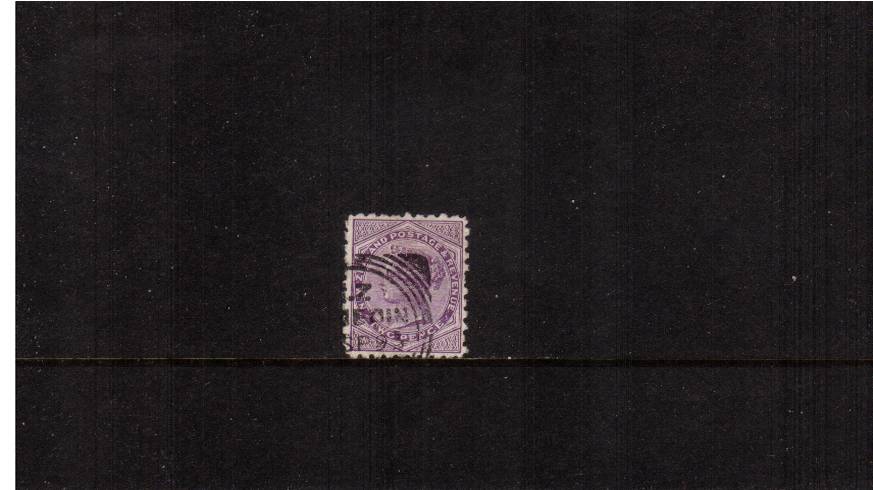 2d Purple - Watermark NZ Star (7mm) - Perforation 10
A fine used single cancelled with a DUNEDIN ''Squared circle'' cancel  with an advert of back for
SUNLIGHT SOAP



<br/><b>QSQ</b>