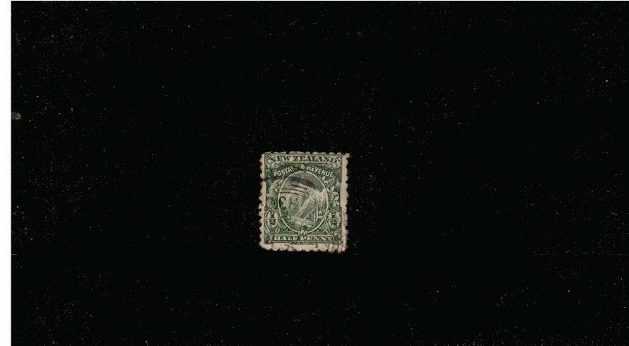 d Green - Perforation 11 - Watermark ''Double Lined NZ and Star''<br/>
A superb fine used single. SG Cat 110