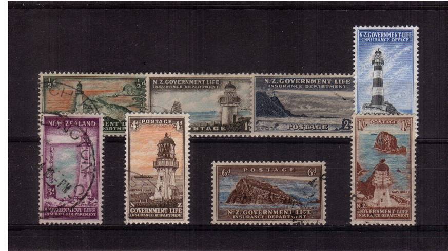 LIFE INSURANCE - Lighthouses<br/>
A superb fine used set of eight.
<br/><b>QSQ</b>