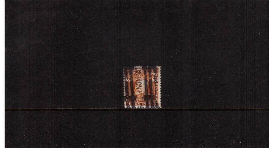 3d Chestnut - Perforation 14<br/>
A sound used stamp. SG Cat 20<br/><b>QSQ</b>