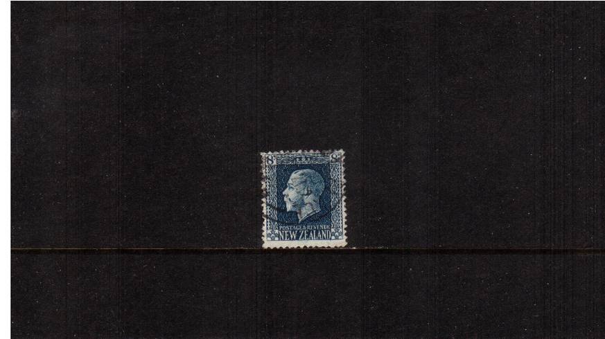 8d Indigo-Blue  - George 5th Head - Perf 14x14<br/>
A superb fine used single cancelled with a light double ring CDS SG Cat 55


<br/><b>QSQ</b>