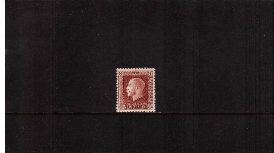 8d Red-Brown  - George 5th Head - Perf 14x13<br/>
A very fine lightly mounted mint single.


<br/><b>QSQ</b>