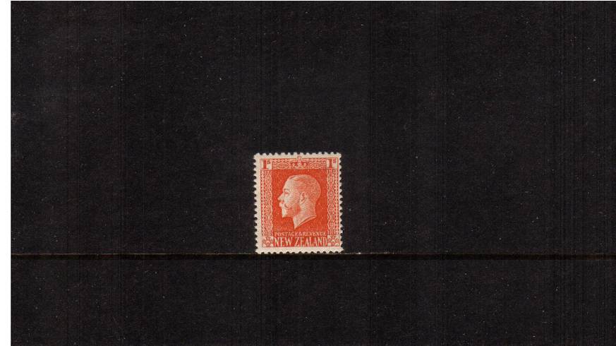 1/- Vermilion  - George 5th Head - Perf 14x14<br/>
A superb unmounted mint single. 


<br/><b>QSQ</b>