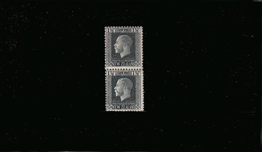 - George 5th Head - ''TWO PERF'' vertical pairs<br/>
A superb unmounted mint pair.


<br/><b>QSQ</b>