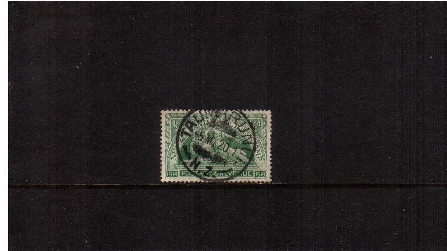 d Green - Victory single<br/>
A stunning fine used single cancelled with a TAUMARUNUI CDS dated 5 MY 20.<br/>The current population of this tiny town is only 4,700<br/><b>QSQ</b>
