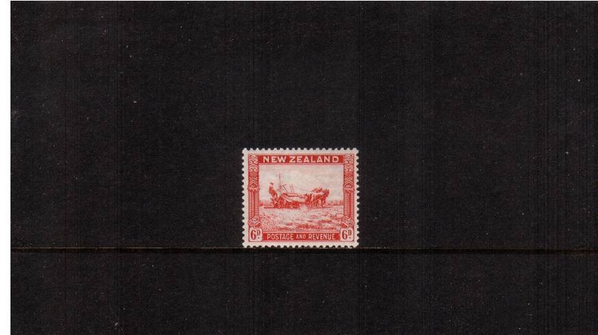 6d Scarlet - Perf 13x14<br/>
A fine lightly mounted mint single. SG Cat 26
<br/><b>QSQ</b>