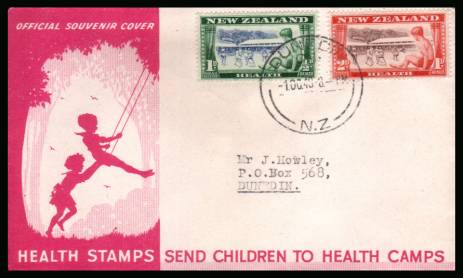 Health stamps set of two on a colour illustrated 
first day cover dated 1 OC 48.