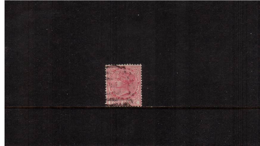 4d Carmine - Perforation 14<br/>
A fine used single. SG Cat 12