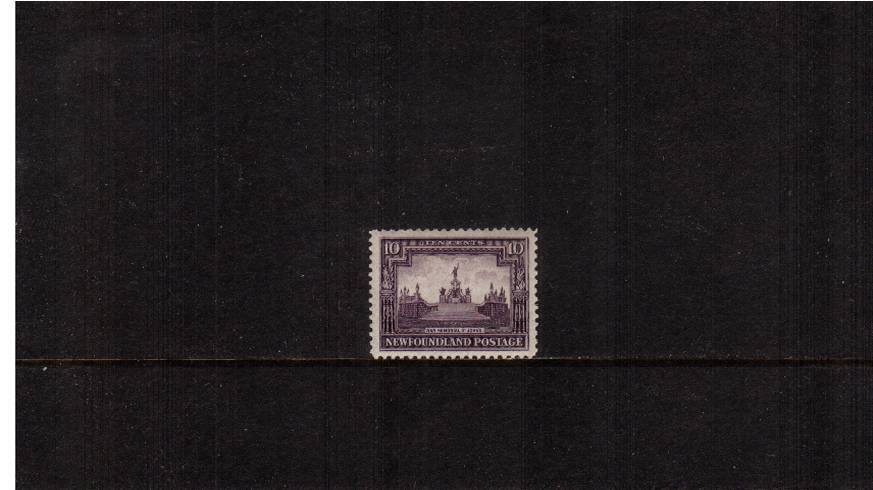 10c Deep Violet - De La Rue Printing - Line Perforations<br/>
A fine lightly mounted mint single.
<br/><b>QYQ</b>