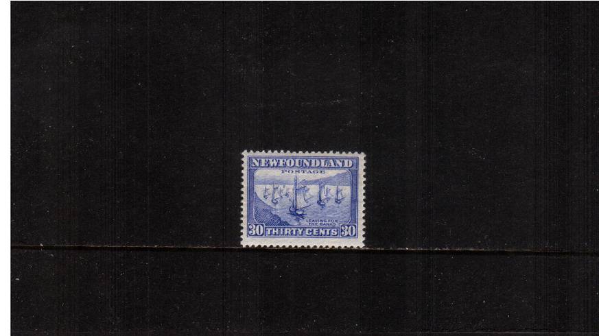 30c Ultramarine - Perforation 13 comb<br/>
The top, key value to the set superb unmounted mint. 
<br/><b>QYQ</b>
