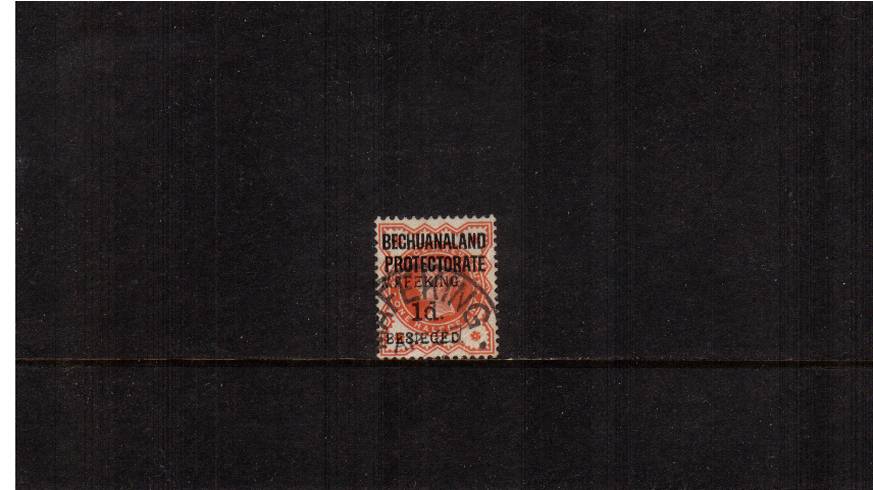 1d on d Vermilion<br/>
A superb fine used stamp cancelled with poart of a MAFEKING - CGH circular date stamp. Superb!<br/>SG Cat 80  

<br/><b>UAU</b>