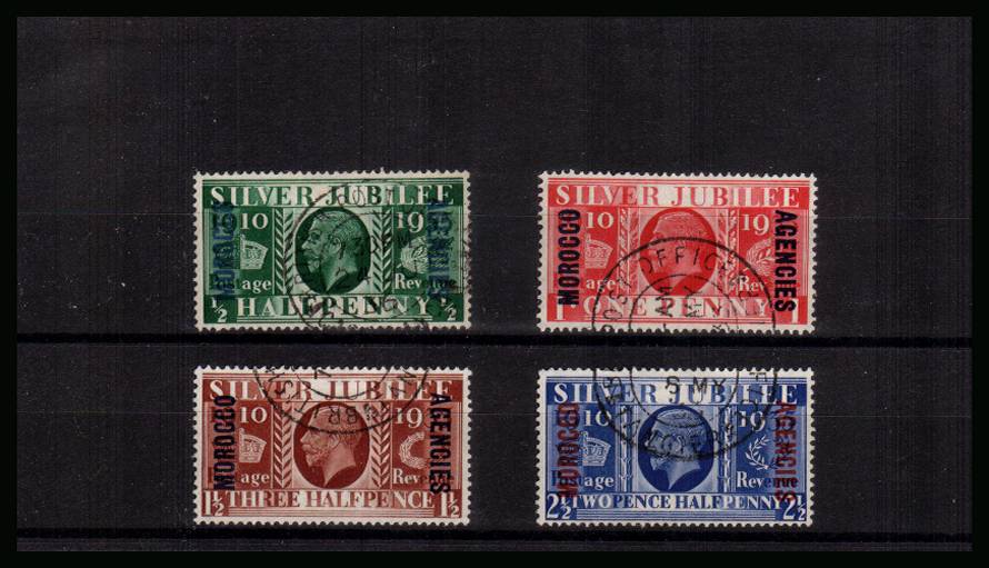 Silver Jubilee set of four superb fine used.<br/><b>SEARCH CODE: 1935JUBILEE</b><br/><b>UAU</b>