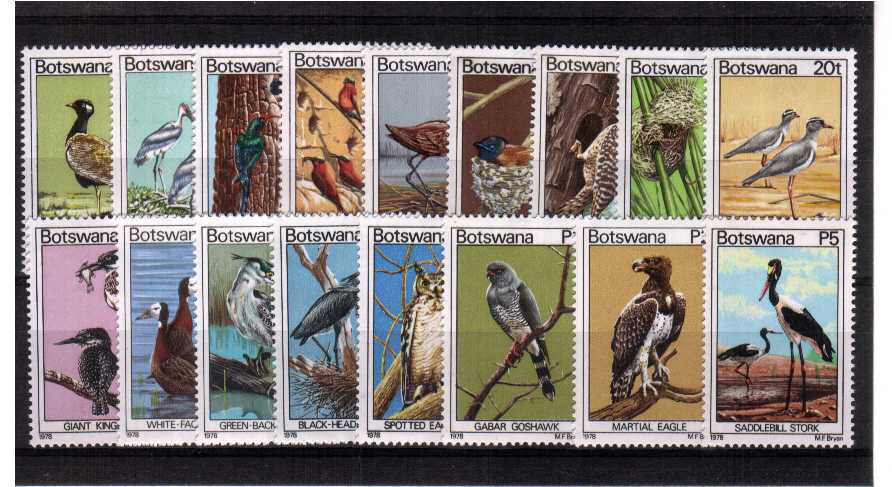 Superb unmounted mint set of seventeen