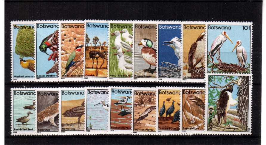 Birds - A superb unmounted mint set of eighteen.