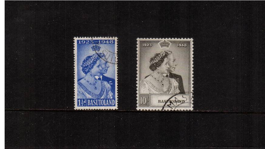The Royal Silver Wedding set of two superb fine used.<br/><b>SEARCH CODE: 1948RSW</b><br/><b>UBU</b>
