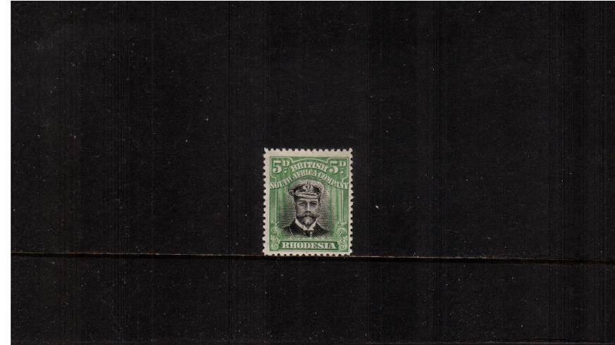 5d Black and Grey-Green - Head Die II - Perforation 14<br/>
A fine very lightly mounted mint single.
<br/><b>UBU</b>