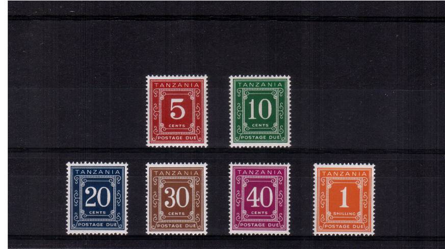 The POSTAGE DUE set of six<br/>on Glazed Ordinary Paper with PVA gum.<br/>
A superb unmounted mint set of six. SG Cat �
