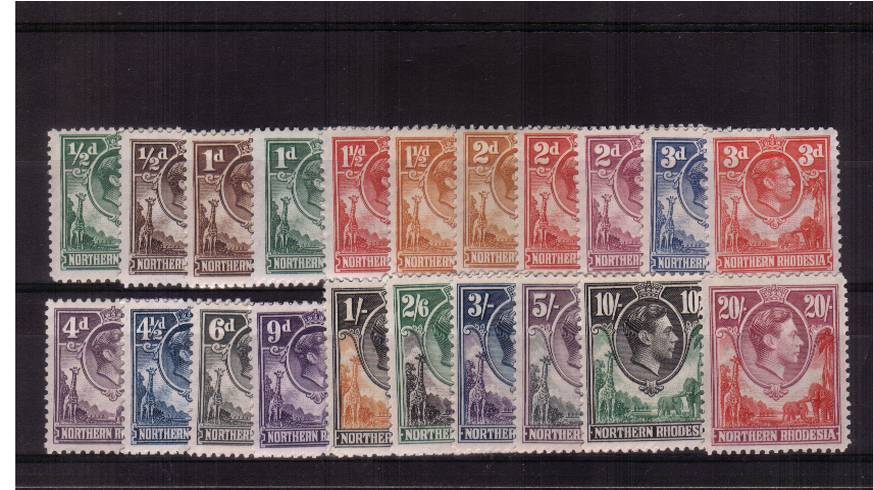 A good mounted mint set of twentyone. SG Cat 250<br/><b>UDX</b>