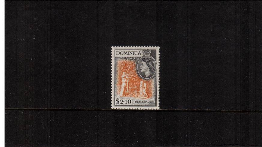 $2.40 Yellow-Orange and Black<br/>
A superb unmounted mint single.