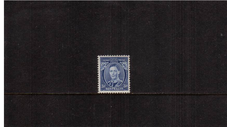 3d Blue - Die II - Ordinary Thin paper<br/>
A superb unmounted mint single. A scarce stamp.<br/><b>UEU</b>