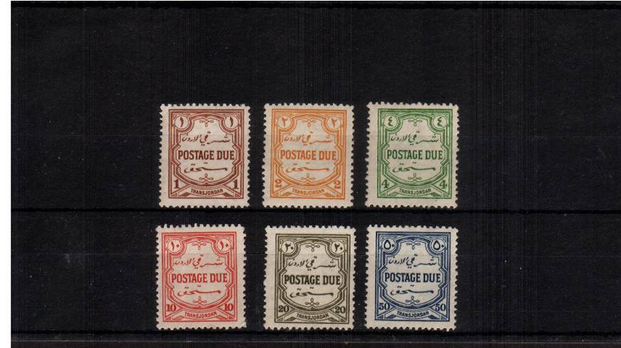 The POSTAGE DUE set of six fine lightly mounted mint.
<br/><b>UEU</b>