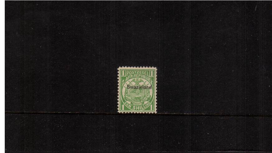 1/- Green - Perforation 12<br/>
A superb unmounted mint single
<br/><b>UFU</b>