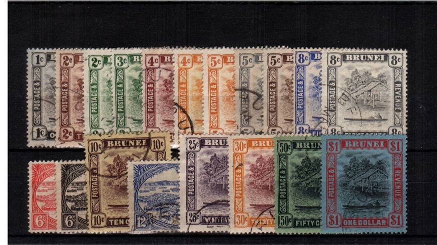 A superb fine used set of nineteen with each stamp having a selected CDS cancel. Superb! 
<br/><b>UHU</b>