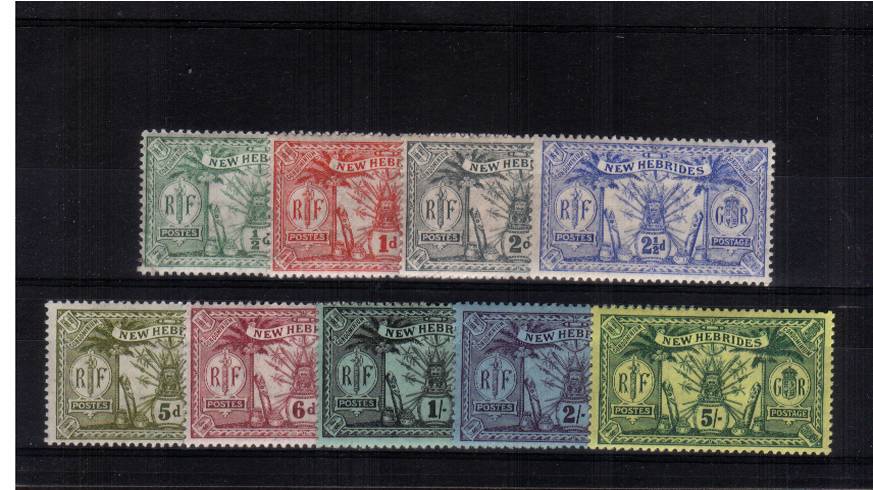 A superb unmounted mint set of nine. Scarce set unmounted.
<br/><b>UHU</b>