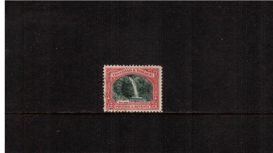 72c Myrtle-Green and Carmine<br/>A superb fine used single but with a couple of nibbled perfs at left. SG Cat �