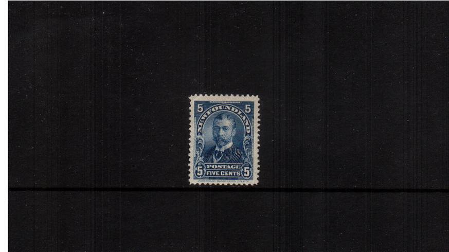 5c Blue - King George the 5th.<br/>A fine and fresh mounted mint single. SG Cat 50