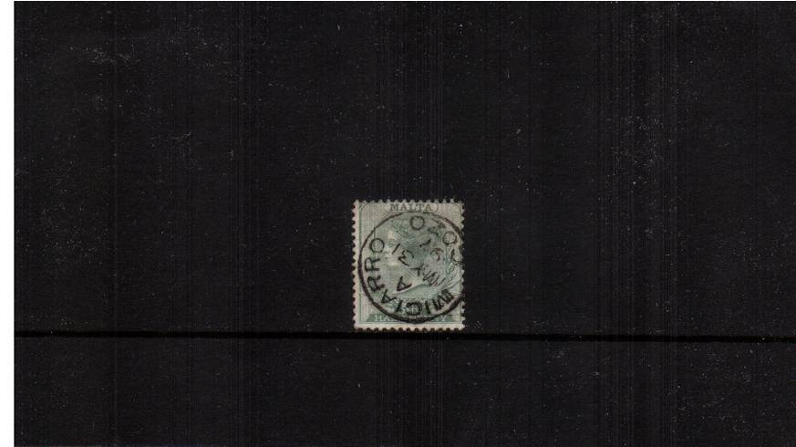 ½d Green - Watermark CA<br/>
A superb fine used single cancelled with a MICIARRO - GOZO CDS dated MY 31 97. Lovely!