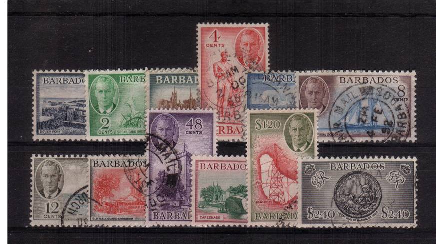 The pictorials set of twelve superb fine used with each stamp having a selected CDS.
<br/><b>QDX</b>