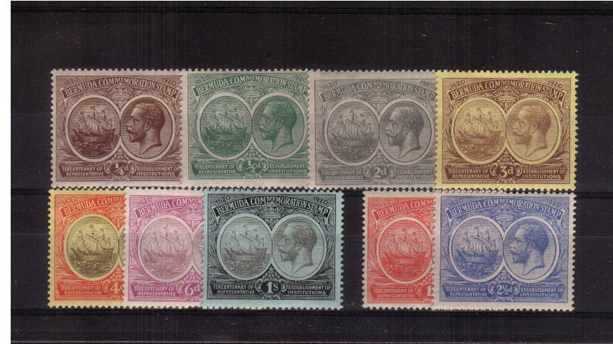 Tercentenary of Representive Institutions - 1st Issue<br/>A lightly mounted mint set of nine.<br/><b>QDX</b>