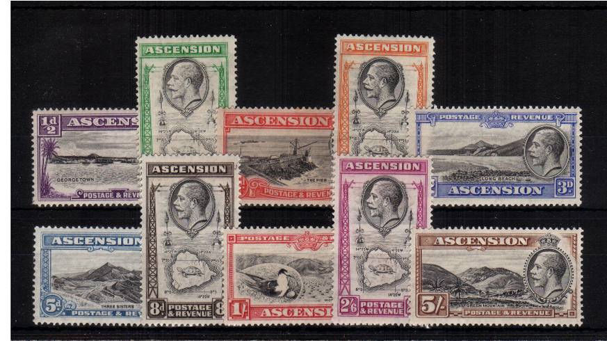 The pictorials set of ten lightly mounted mint with several stamps being unmounted.
<br/><b>QDX</b>