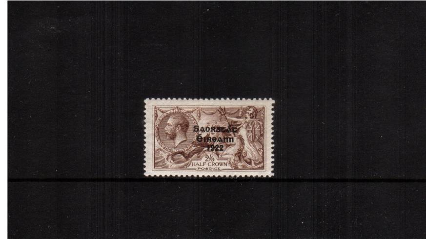 2/6d Chocolate-Brown ''Seahorse''<br/>
A superb unmounted mint single. 
<br/><b>QDX</b>