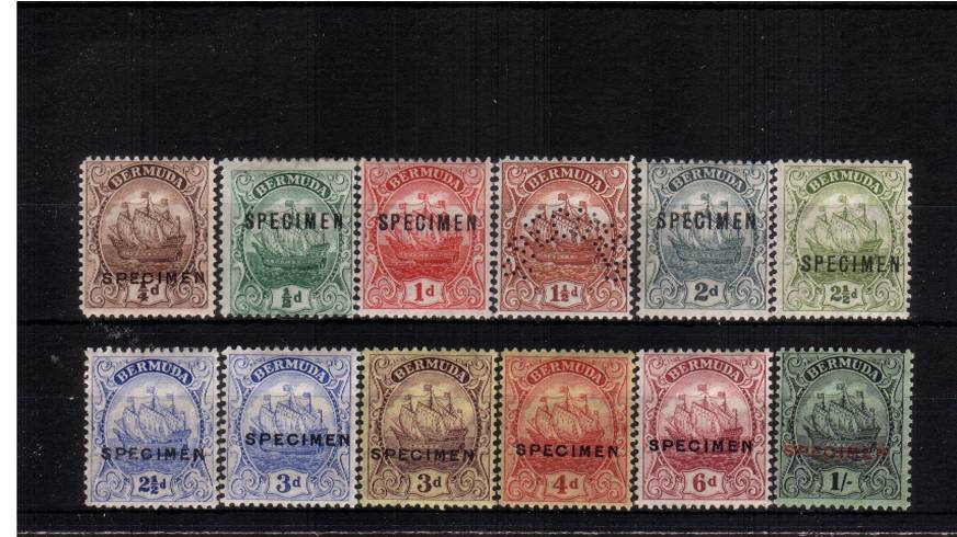 The Multiple Script CA set of twelve overprinted and perfined (on one) ''SPECIMEN'' mounted mint. SG Cat �0
<br/><b>QGX</b>