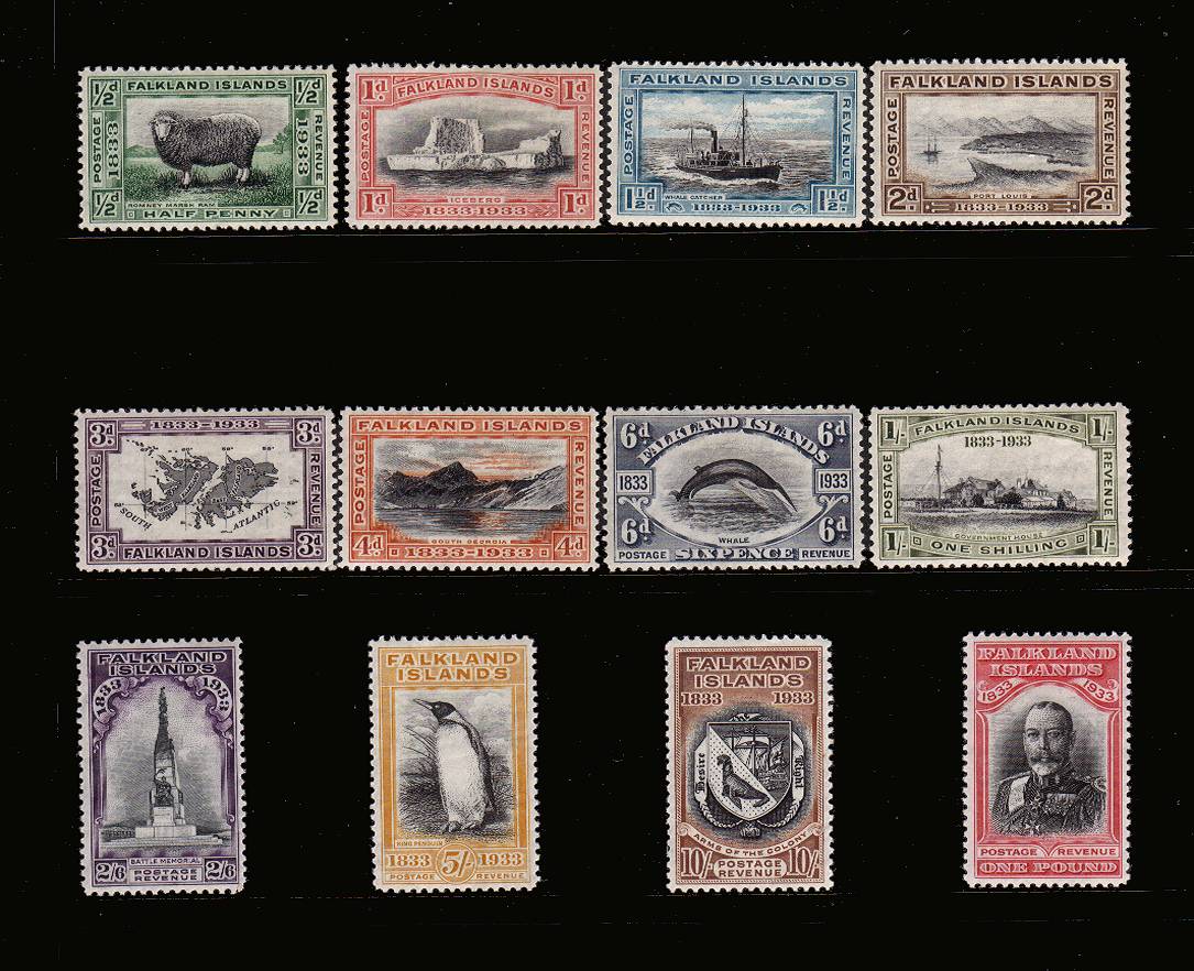 Centenary of British Administration<br/>
A lovely very lightly mounted mint set of twelve.<Br/>
A fine and fresh set. Payment terms available.<br/>Only 2711 sets possible in any condition. SG Cat �50
<br/><b>QHX</b>